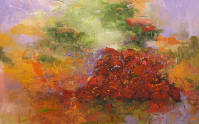 PORTLAND ART MUSEUM PERMANENT COLLECTION: Oh Ladies Please (2012) Oil on Canvas - 72 x 73 inches
