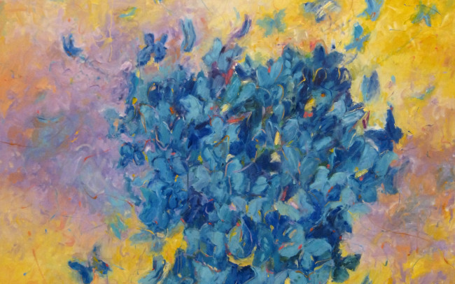 PUBLIC COLLECTION - Ooh La La (2012) - Oil on Canvas - 73 x 72 inches