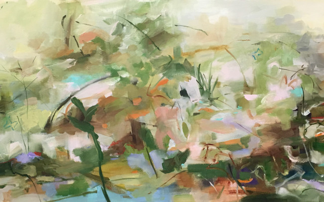 PRIVATE COLLECTION - Watershed (2016) - Oil on Canvas - 18 x 48 inches