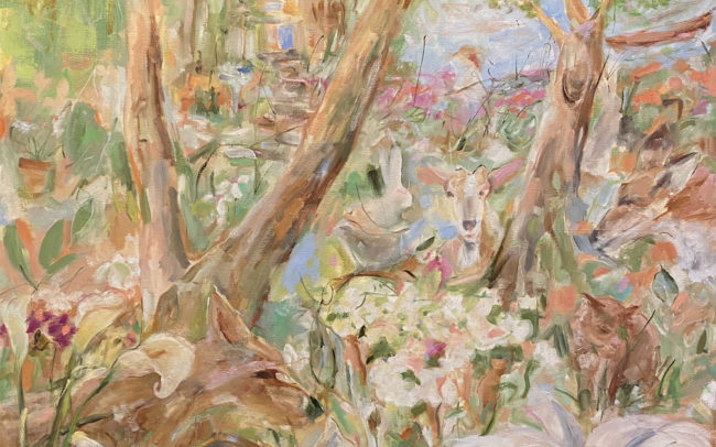 Spring Loaded (2021) - Oil on Canvas - 68 x 54 inches