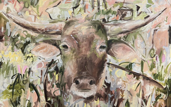 Bull (2024) - Oil on Canvas - 60 x 72 inches