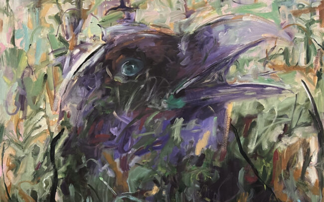 Lone Wolf (2026) - Oil on Canvas - 48 x 48 inches