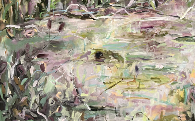 Plunge Bath (2025) - Oil on Canvas - 72 x 60 inches