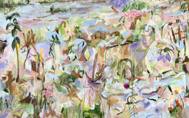 Here It Comes - Triptych Panel 1 (2025) - Oil on Canvas - 60 x 72 inches