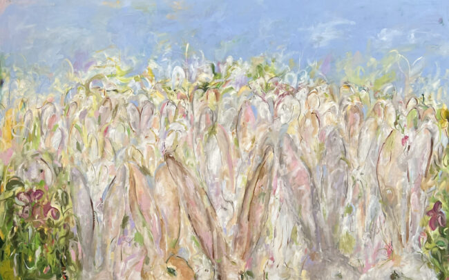 whussup whussup whussup whussup - Oil on Canvas - 64 x 99 inches