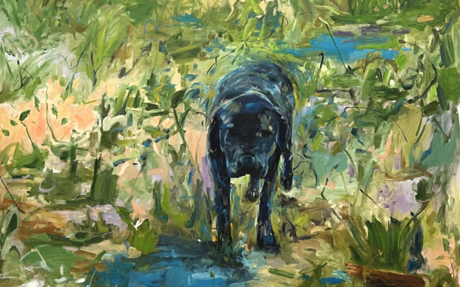 Security (2013) - Oil on Canvas - 90 x 72 inches